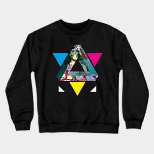 Triangle Abstract Illustration Crewneck Sweatshirt